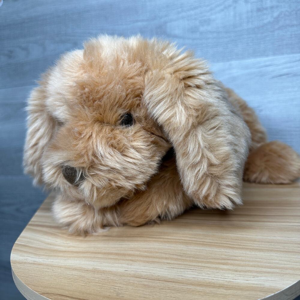 Vintage Suede Paw Gund Golden Dog Plush Mink Soft Retriever